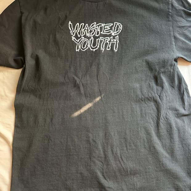 (XL) 웨이스티드 유스 x SFF 반팔 티셔츠