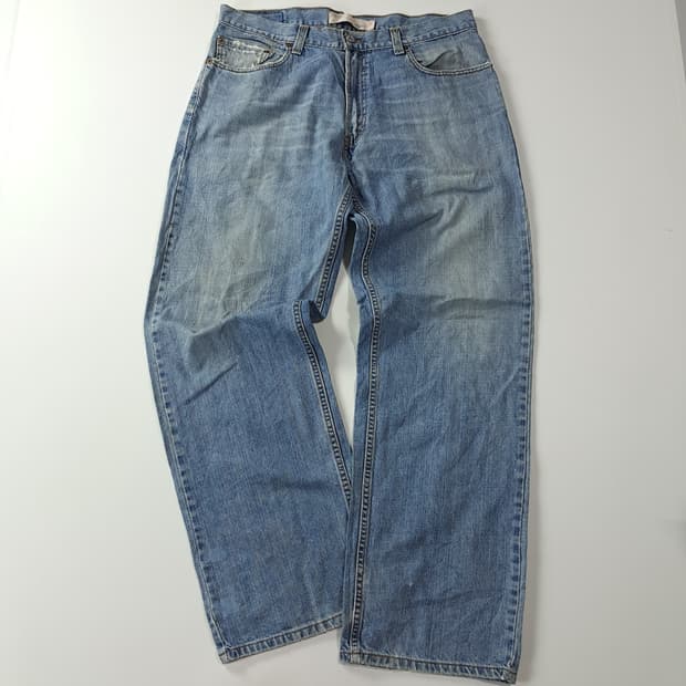 CA550 34 리바이스 569 블랭크탭 00s 루즈스트레이트 데님 팬