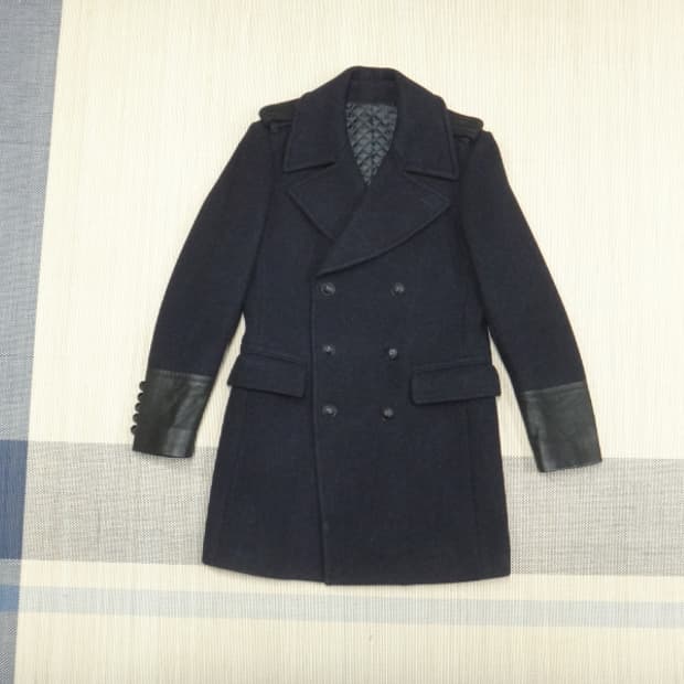 (100) 지오 송지오 남성 더블브레스트 피코트