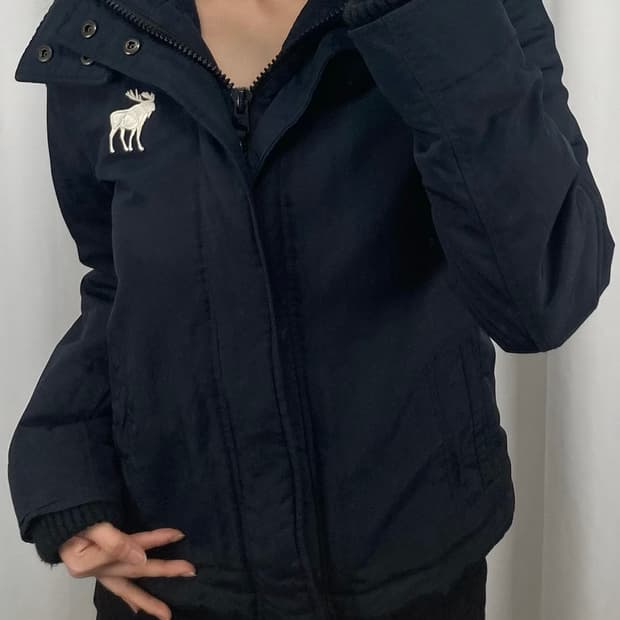 아베크롬비 네이비 후드 자켓