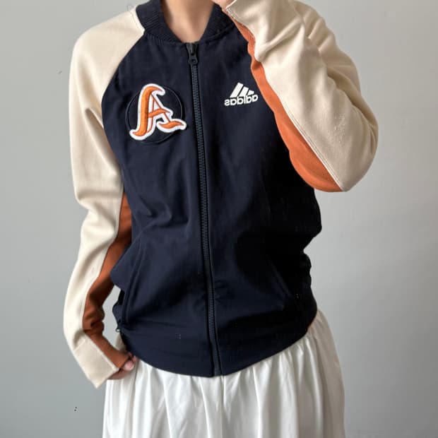 [L] 아디다스 블루종 집업