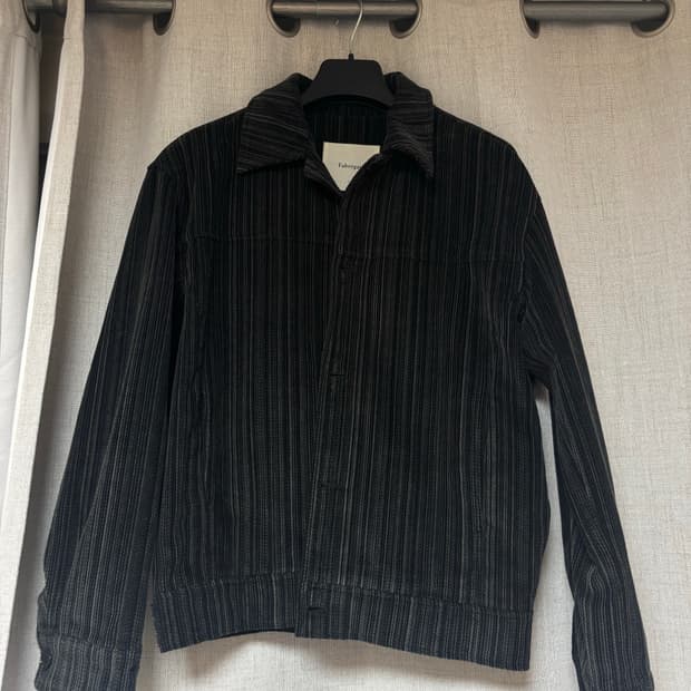 파브레가 코듀로이 자켓 블랙