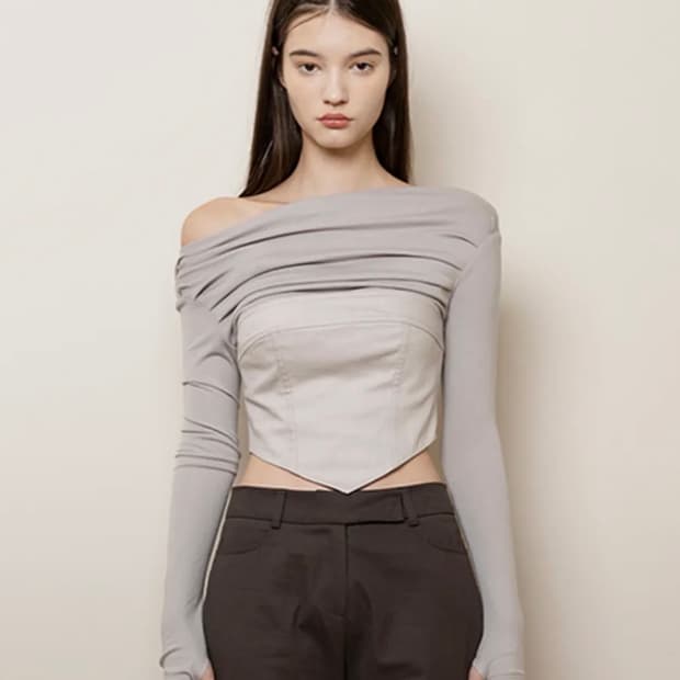 낫유어로즈_아이비 탑(그레이)
