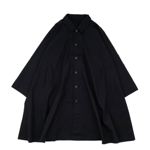 Porter classic 개버딘 스윙 코트 블랙