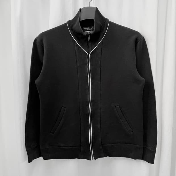 agnes b homme 파이핑 집업 자켓