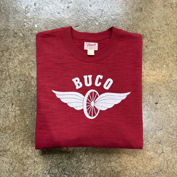 리얼맥코이 BUCO 스트라이프 레이싱 티셔츠