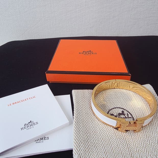 에르메스 클릭아슈 화이트골드pm