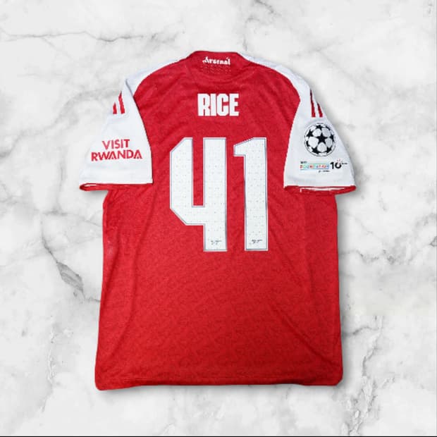 [국내 XL][어센틱]25/26 아스날 라이스 챔피언스리그 홈 유니폼