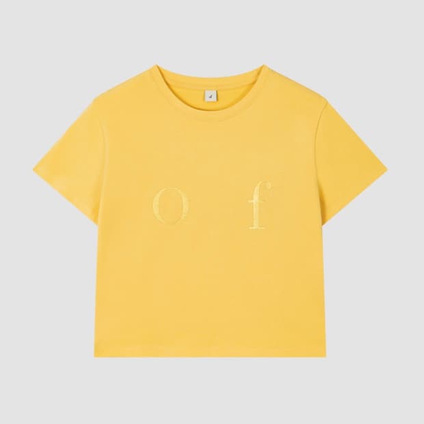 OF LOGO T-SHIRT_YELLOW