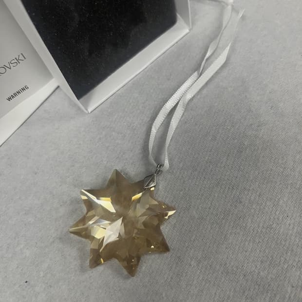 새제품 3개 일괄)스와로브스키 별 오너먼트