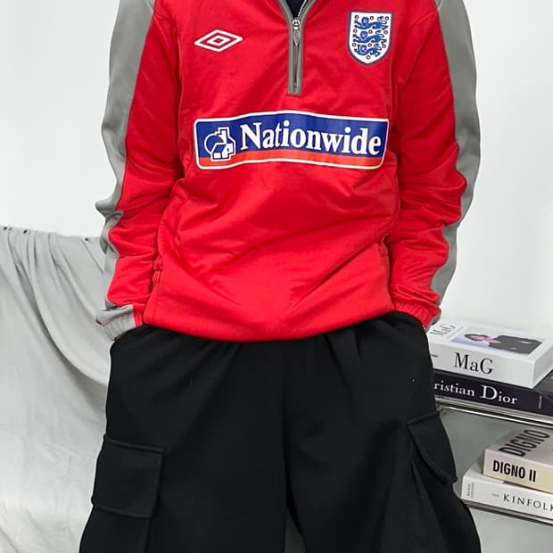 엄브로 09-10 잉글랜드 국대 풀오버 드릴탑 M