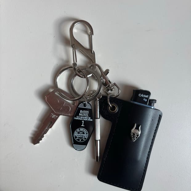 빈티지 블랙 키체인