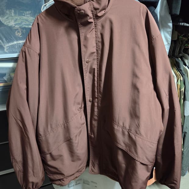 유니클로 U 리버서블 스탠드 재킷 브라운 (XL)