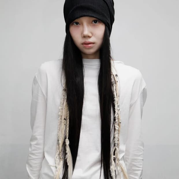 패스터 브레이디드 헤어 키링비니(black)