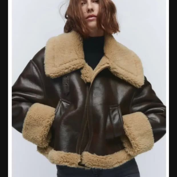 자라 더블페이스드 무스탕