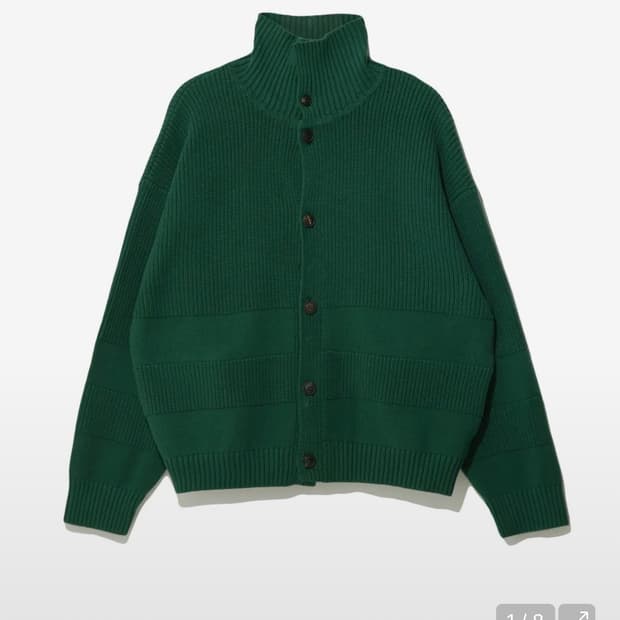 비슬로우x런던그로서리마켓 가디건 그린 S