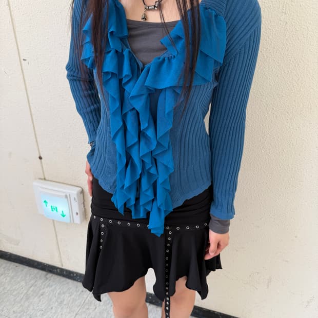 Hiroko Bis frill cardigan