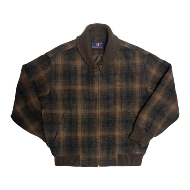 PGA tour 빈티지 숄카라 모직 블루종 자켓