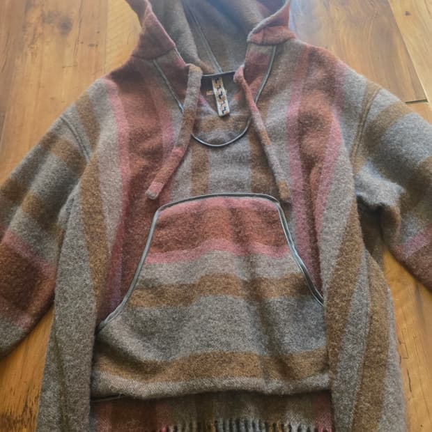 캐피탈 wool 후드 