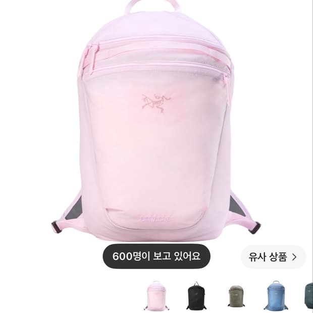 아크테릭스 백팩 핑크글로우