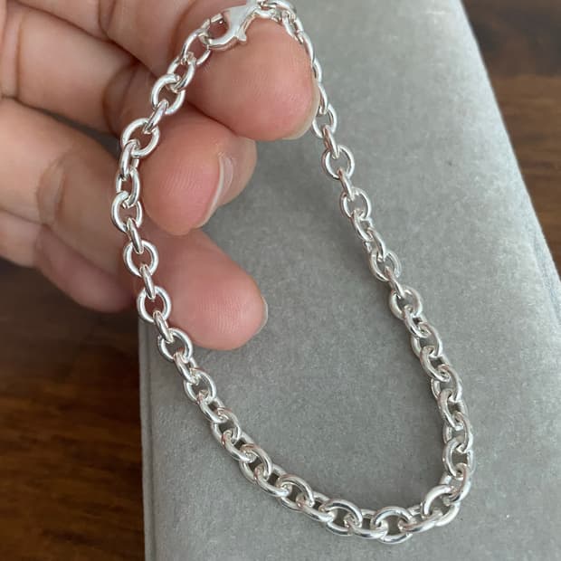 실버 체인 팔찌(925,새제품)