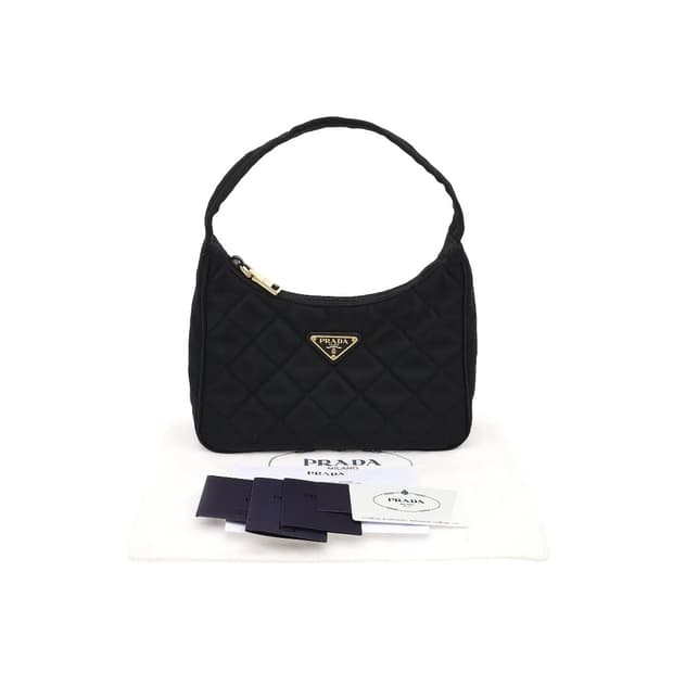 [S급] 프라다 나일론 삼각로고 퀄팅 호보백 블랙 판매합니다!!!