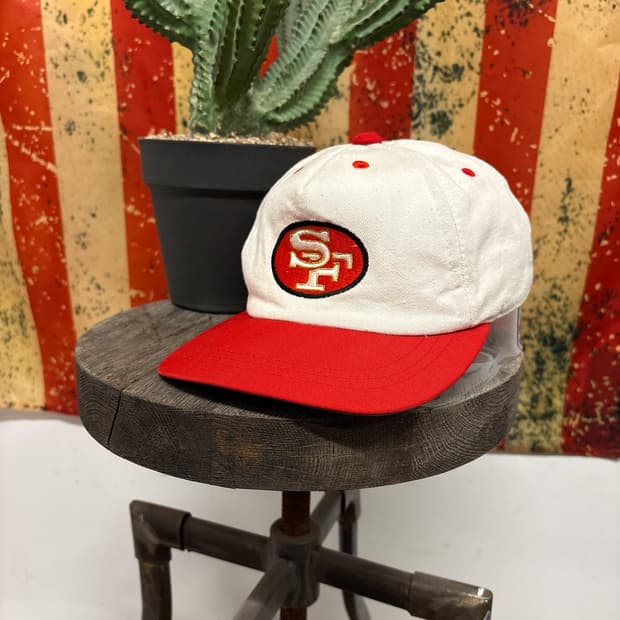 90s NFL 샌프란시스코 49ERS 골든 레터링 스냅백 N1346