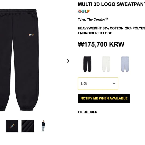 골프왕 멀티 3D 로고 바지 L블랙