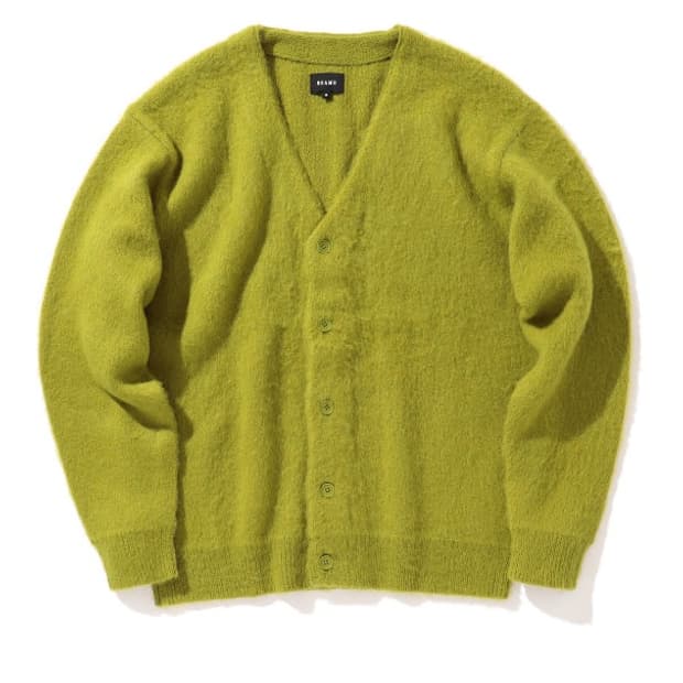 솔리드 샤기 가디건