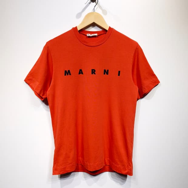 키즈]마르니 로고 저지 티셔츠 오렌지(14)