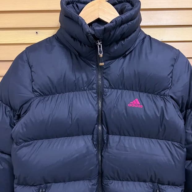 아디다스 여성 블랙 구스다운패딩점퍼