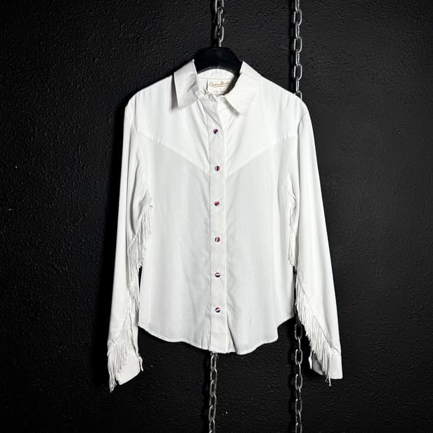 Custom Made by Linda Powers – White Frin