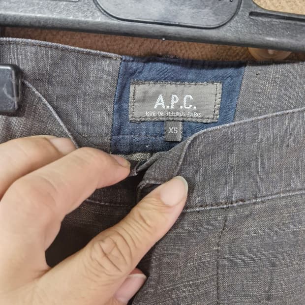 a.p.c 워크웨어 riri 지퍼