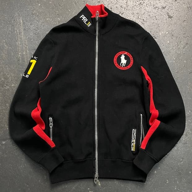 90 폴로 랄프로렌 빅포니 레이싱 니트집업