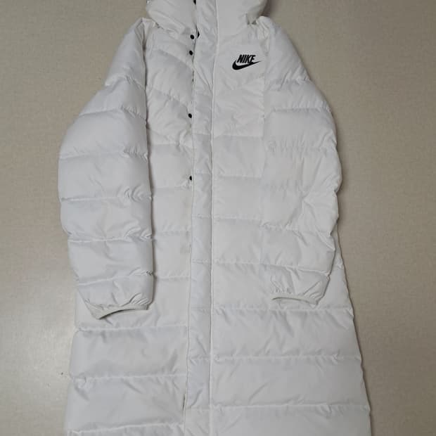 나이키 롱패딩 화이트 L