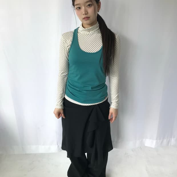 레이어드 도트 티