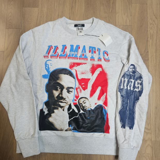 나스 일매릭 부틀렉  랩티셔츠