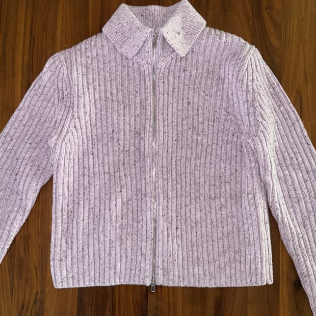 cos 크롭 투웨이 니트 집업