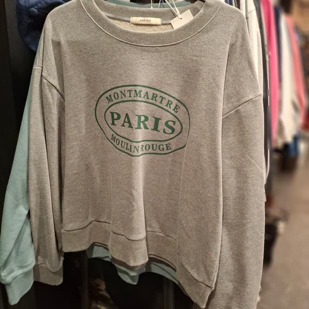 (마지막특가) 슬로우앤드 Paris 맨투맨