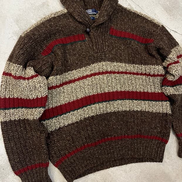빈티지 폴로 스웨터