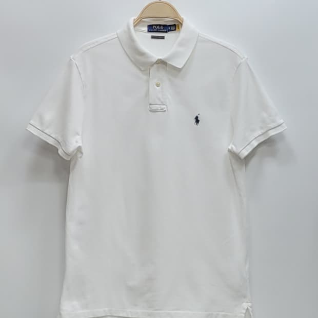 POLO 폴로 랄프로렌 아이코닉 메시 폴로 셔츠 / 남 M 화이트
