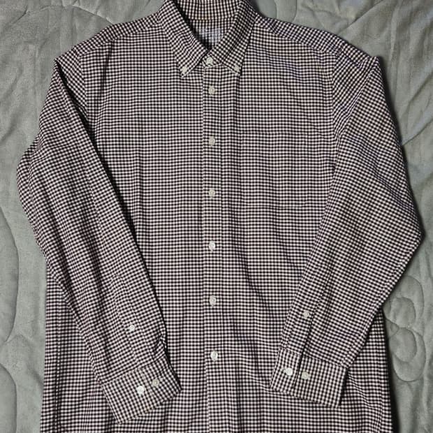 무인양품 체크 셔츠