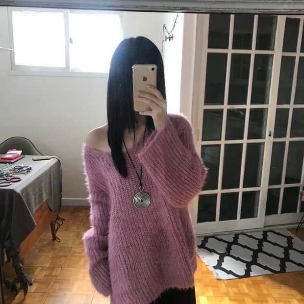 nowsikaa vintage pink sweater
