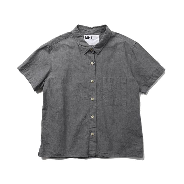  MHL. Yarn Dyed Cotton Linen S/S Shirt