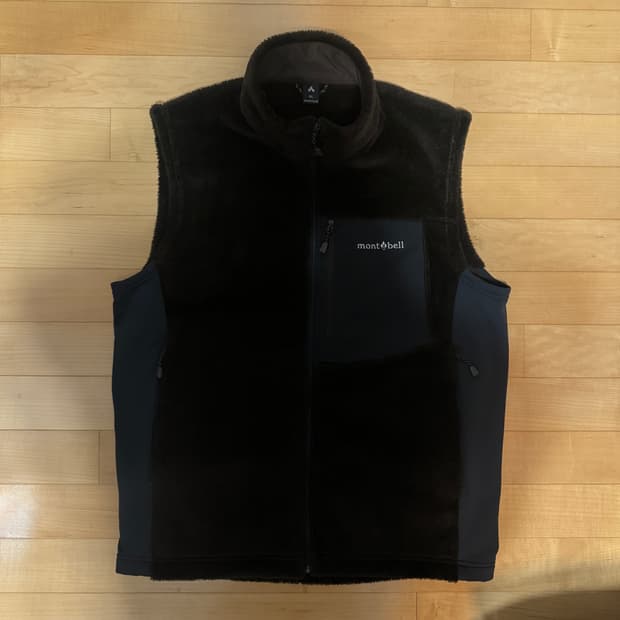 몽벨 플리스 베스트 다크브라운 XL