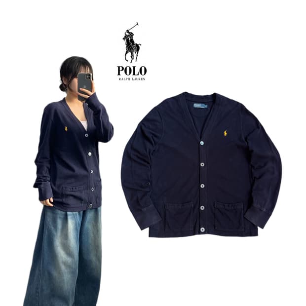 폴로 포니 니트 가디건