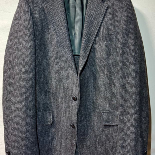 헤링본 울 블레이저