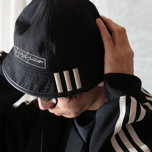 y-3 리버시블 레더 버킷햇