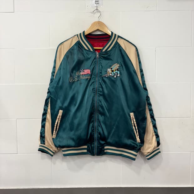 US NAVY 미해군 리버시블 스카쟌