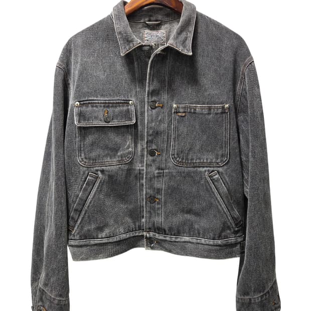 폴로 80년대 덩가리 데님 자켓